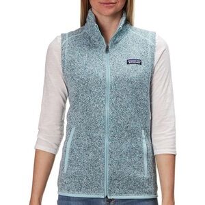 Patagonia Better Sweater Fleece Vest Knit Full Zip Lite Distilled Green Small